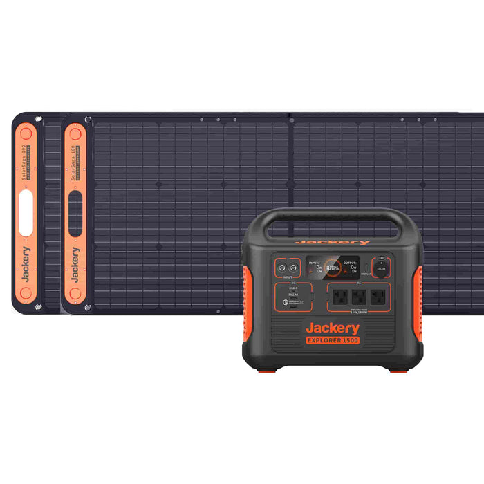 Jackery Solar Generator 1500 (Explorer 1500 + SolarSaga 100W)