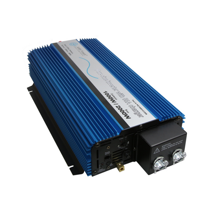 AIMS Power 1000 Watt Pure Sine Inverter Charger 12 Volt - Hardwire Only