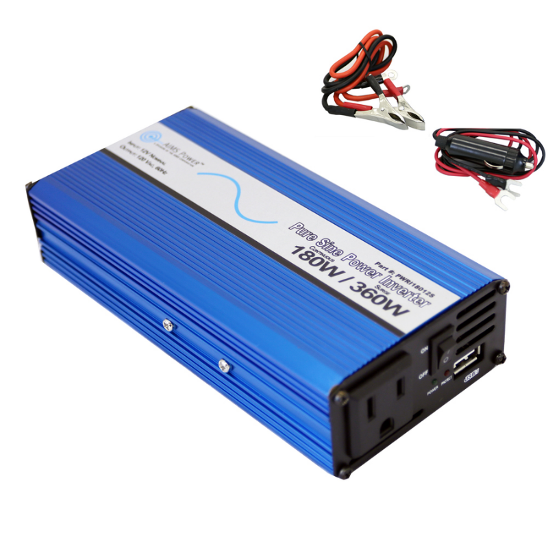 AIMS Power 180 Watt Pure Sine Inverter 12 Volt