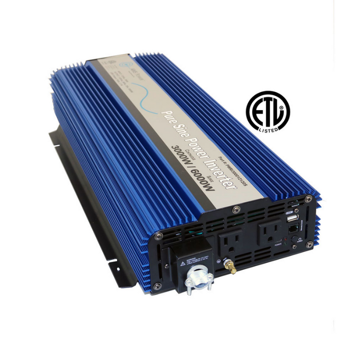 AIMS Power 3000 Watt Pure Sine Inverter 12 Volt