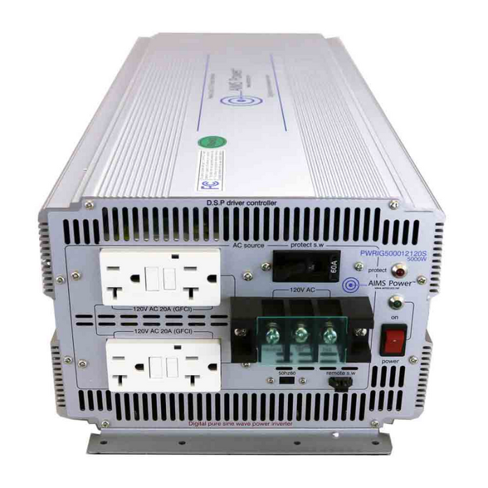 AIMS Power 5000 Watt Pure Sine Inverter 48 Volt - Industrial Grade