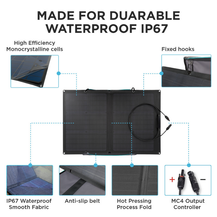 EcoFlow Portable 60W Solar Panel - EFSOLAR60