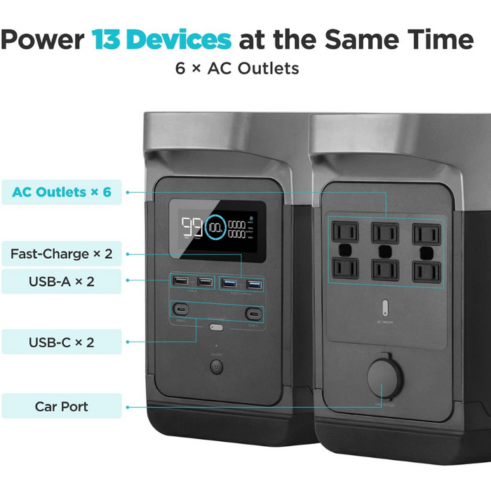 EcoFlow DELTA + 110W Solar Panel